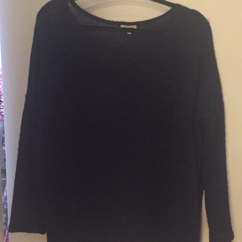 Navy Blue Piko sweater size Med